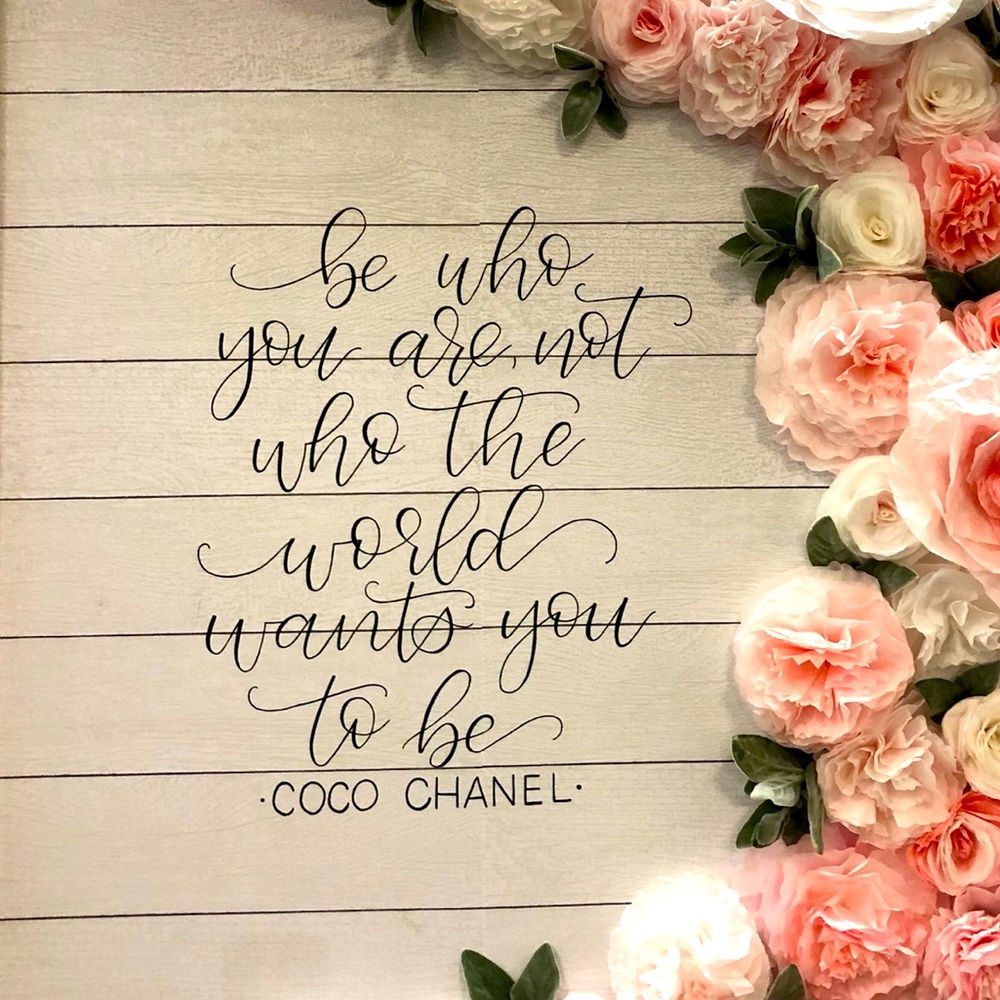 Be yourself!